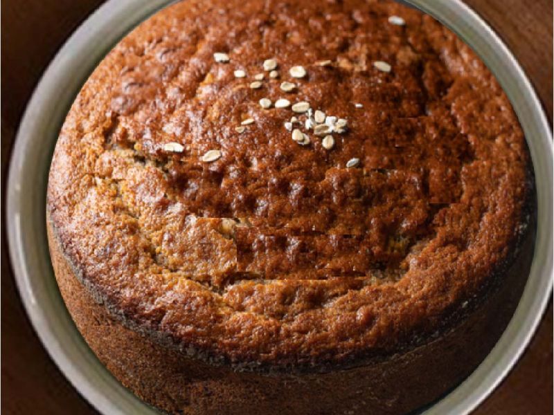 Receta Torta de banano y avena