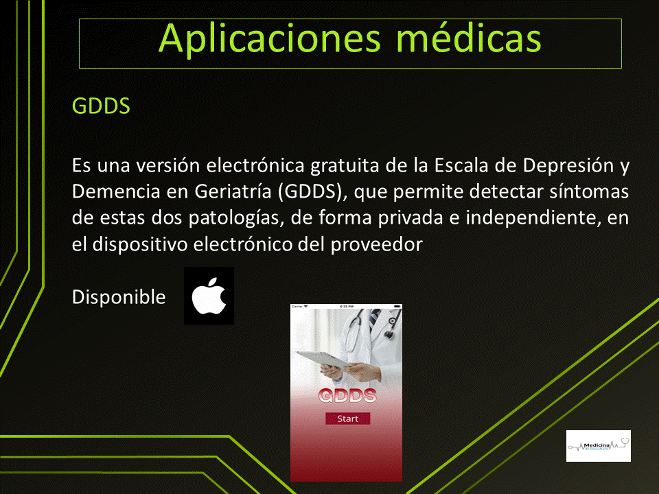 Aplicaciones médicas: GDDS