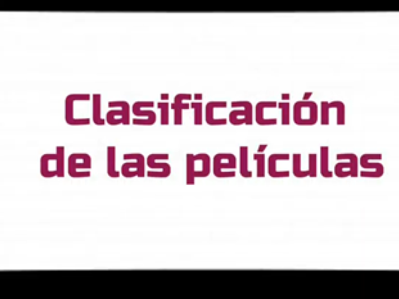 Clasificación de películas